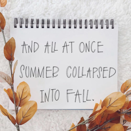 Fall Lettering and a Freebie!