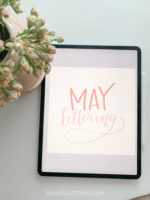 New Lettering Challenge- May 2020