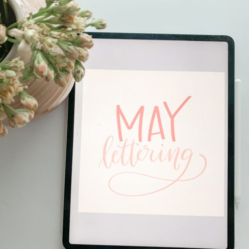 New Lettering Challenge- May 2020