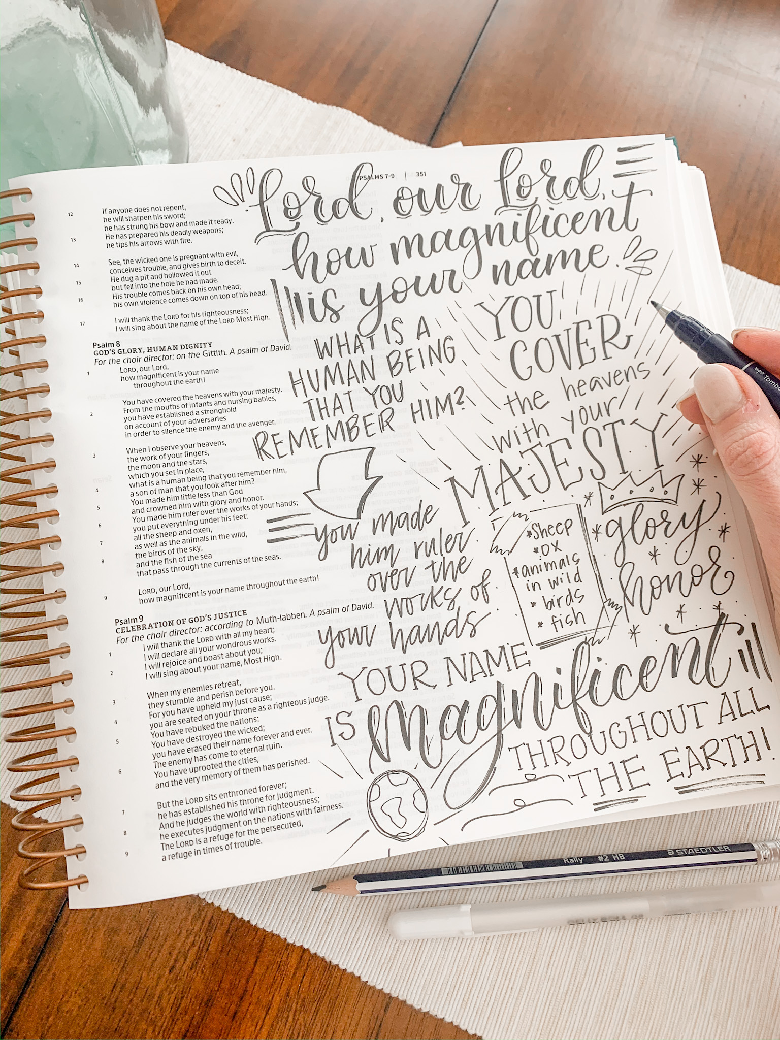 Church Lettering Scripture Pencil Case - Amanda Arneill