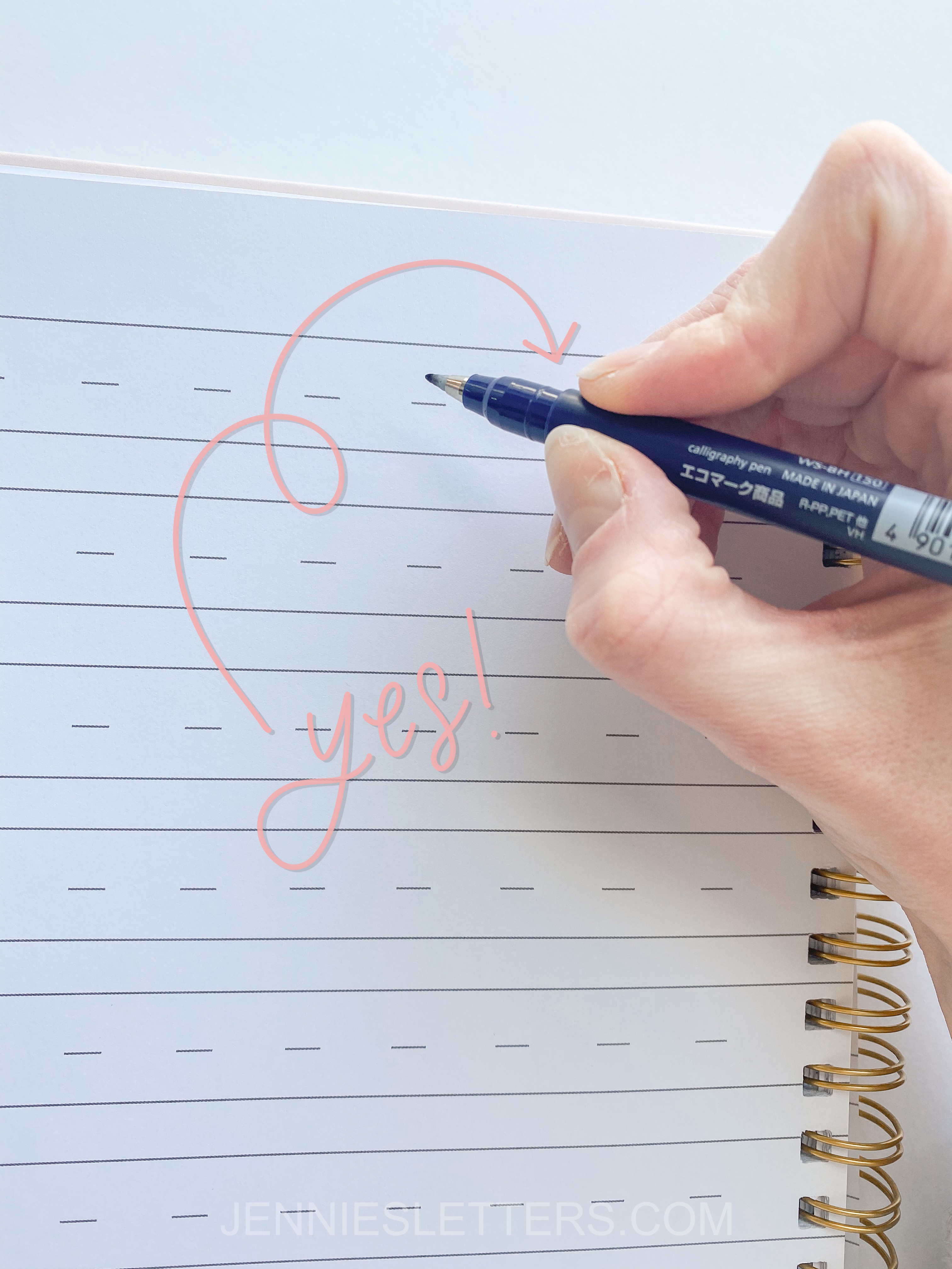 Beginner Lettering Series- How to Hold a Brush Pen